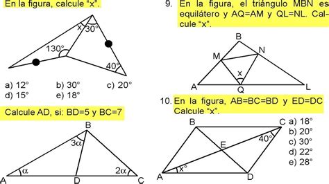 Matemáticas Triángulos Y Congruencia Ejercicios Resueltos De Nivel 1