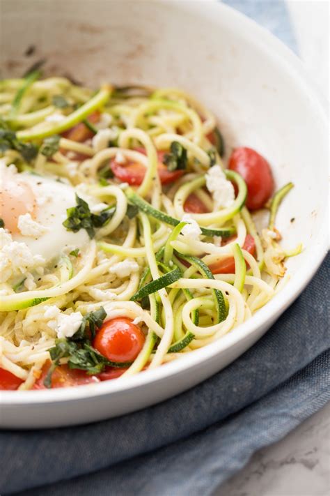 Zucchini Noodle Egg Nests Inspiralized Recipe Spiralizer Recipes