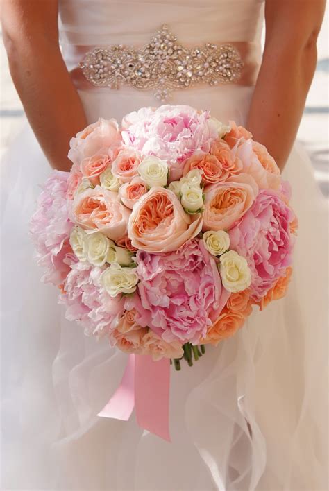 Colorful Garden Rose Peony And Rose Bouquet
