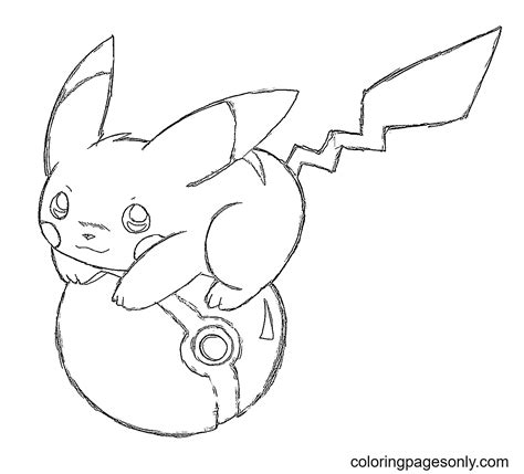 Pokemon Go Pikachu Coloring Page Free Printable Coloring Pages