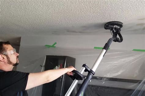The paints and coatings resource center cautions that spraying a stucco ceiling may be faster than rolling, but it also provides inconsistent results. 2020 Popcorn Ceiling Removal Cost (Prices, Pictures ...