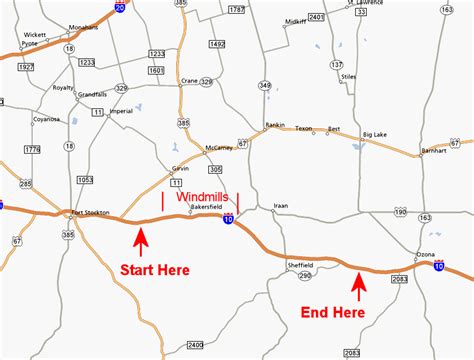 Interstate 10 Mile Marker Map Maps For You