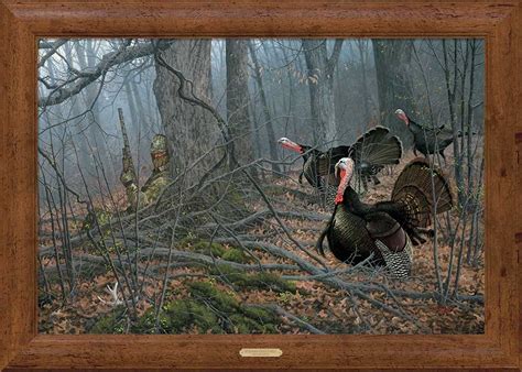 if looks could kill turkey hunting framed gallery canvas art print by michael sieve davinci