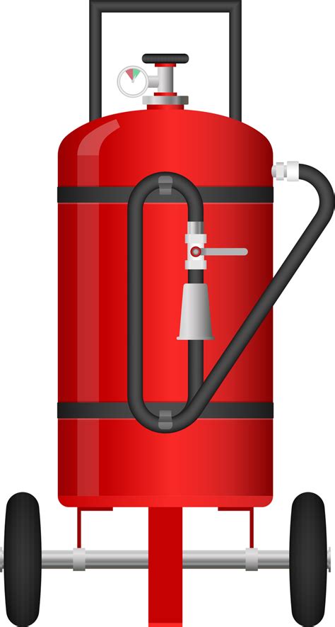Fire Extinguisher Clip Art Isolated On White 8853589 Png