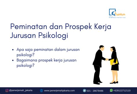 Peminatan Dan Prospek Kerja Jurusan Psikologi Penerjemah Jakarta