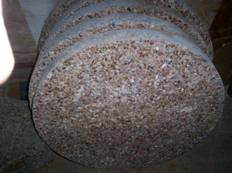 Hand Made 24 X 24 Round Texas Blend Pea Gravel Stepping Stones 2 Inch