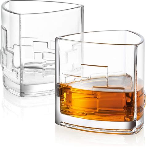 Buy Joyjolt Revere Scotch Glasses Old Fashioned Whiskey Glasses 11 Ounce Ultra Clear Whiskey