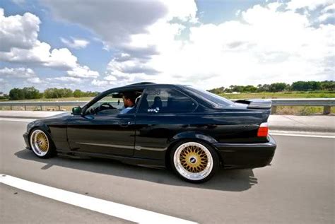 Bimmers Black Bmw 3 Series E36 On Gold Bbs Wheels More