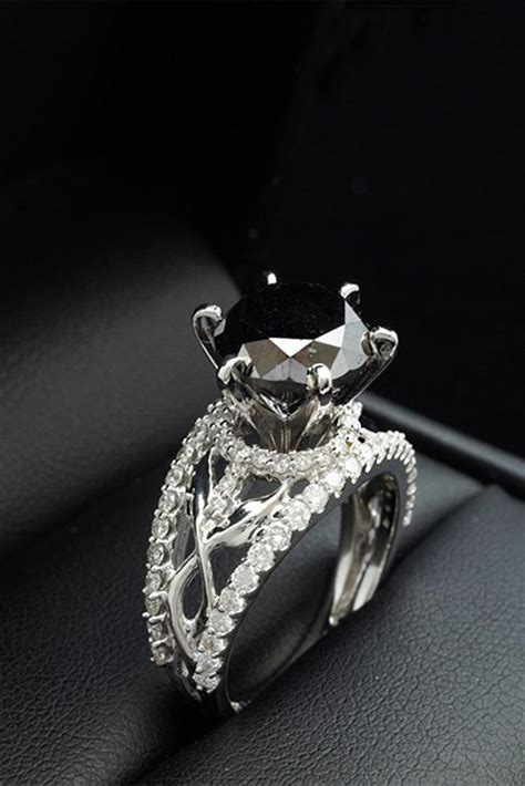 36 Unique Black Diamond Engagement Rings Oh So Perfect Proposal