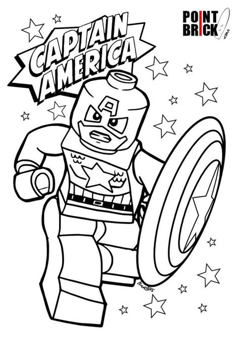 Lego Avengers Coloring Pages ⋆ Coloringrocks