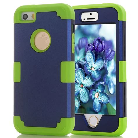 For Apple Iphone 55sse Shockproof Protect Case Hybrid Hard Rubber