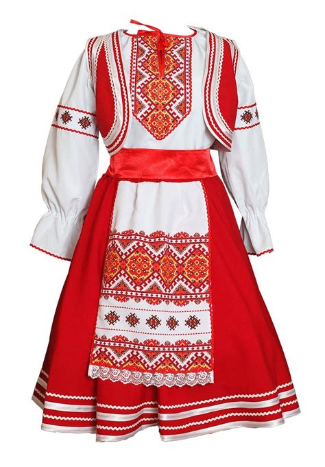Slavic Costume Women Belarus Dress Folk Dance Wear Handmade