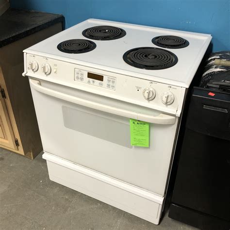 White Ge Electric Stove
