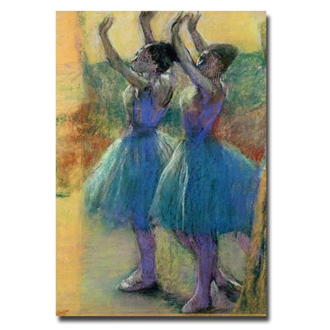 Shop Edgar Degas Two Blue Dancers Modern Canvas Art Free Shipping