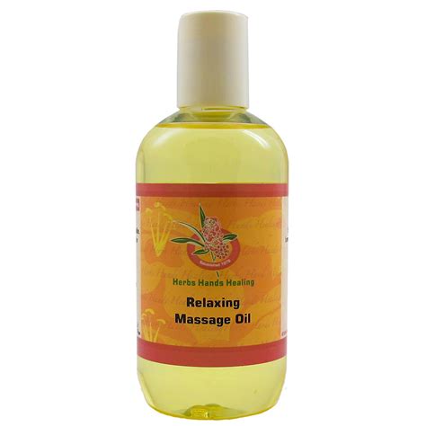 Relaxing Massage Oil A Blended Formula By Herbs Hands Healing 250ml