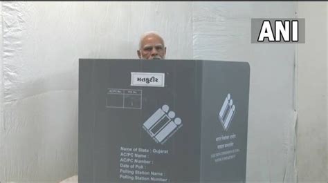 Gujarat Assembly Polls Pm Modi Casts Vote In Ahmedabad