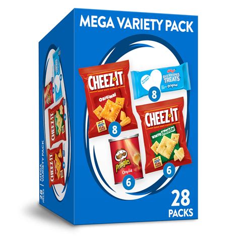 Kellogg's Mega Variety Pack Snacks, Crackers Bars Chips ...