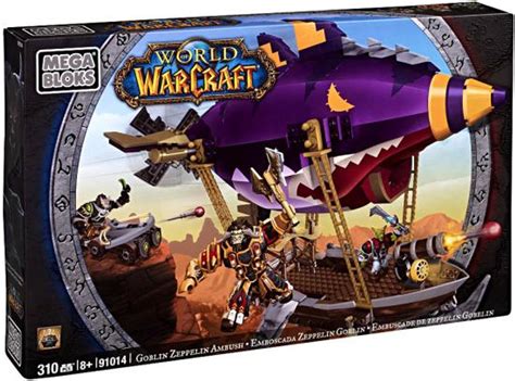 Mega Bloks World Of Warcraft Goblin Zeppelin Ambush Set 91014 Toywiz