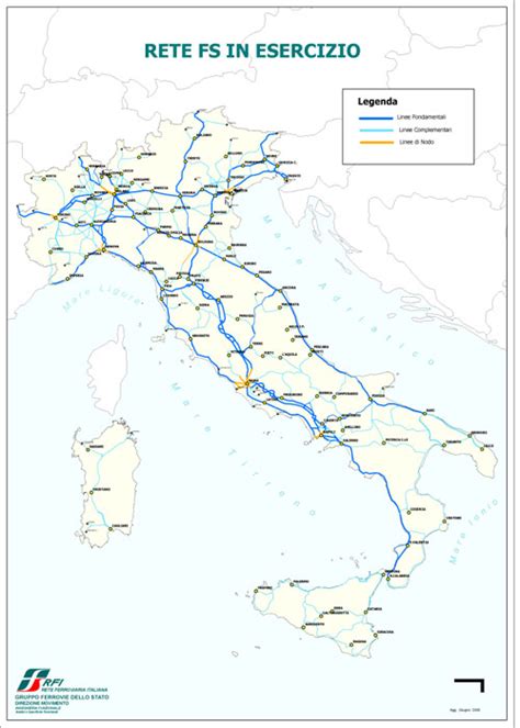 Rete Ferroviaria Italiana Cartina