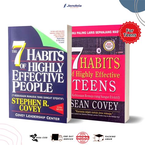 Jual Buku The 7 Habits Of Highly Effective People Stephen R Covey And 7 Habits Teen Sean Covey