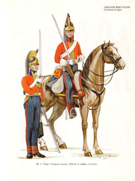 Ufficiale E Dragone Dei King S Dragoon Guards Inglesi British Army Uniform British Uniforms