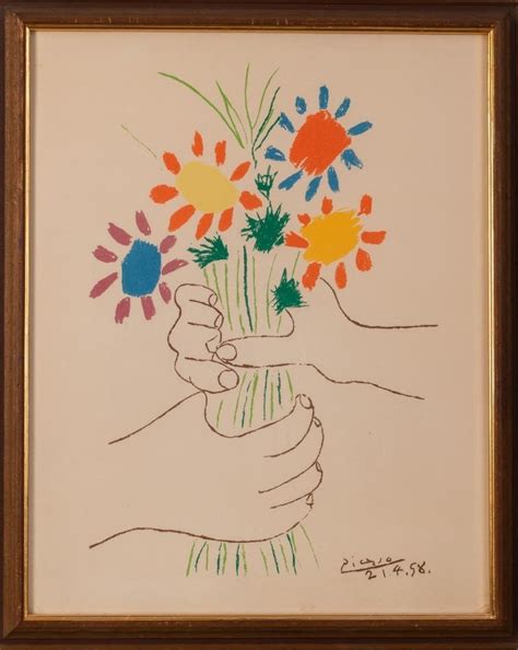 Pablo Picasso Bouquet Of Peace 1958 Mutualart