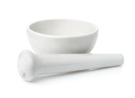 Vintage Porcelain Mortar And Pestle Stock Photo Image Of Front