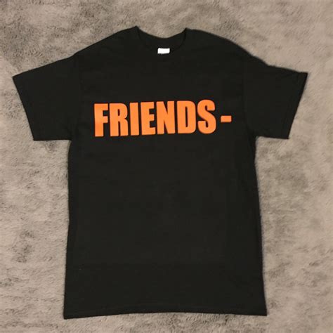 Vlone Friends Short Sleeve T Shirt Black Etsy