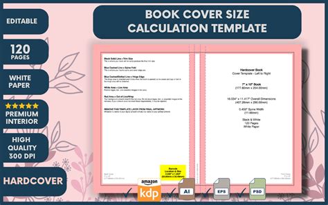Kdp Hardcover Book Cover Size Template Graphic By Efel Design