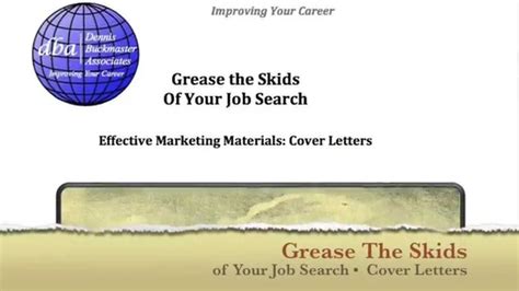 Introduction To Grease The Skids Of Your Job Search Cover Letters