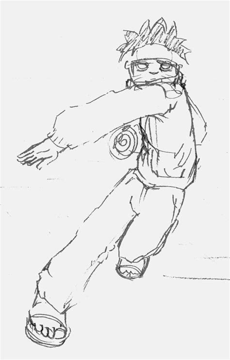 Naruto Rasengan Sketch By Fixxr On Deviantart