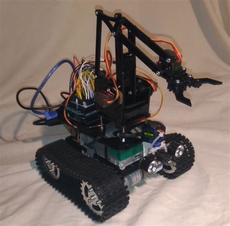 Robot Sur Chassis Chenille Et Bras Robotique Avec Arduino Et Raspberry Version 2 Laintimes