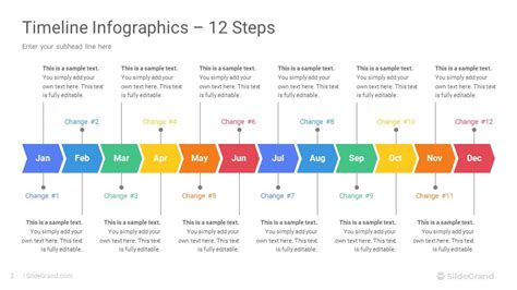 12 Steps Timeline Infographics Powerpoint Template Designs Slidegrand