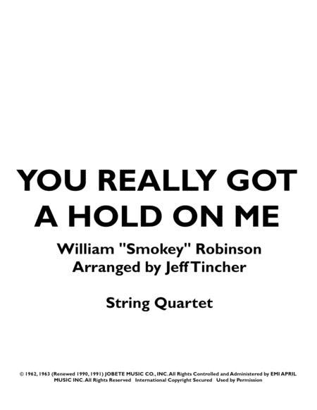 You Ve Really Got A Hold On Me By Smokey Robinson Digital Sheet Music For Score And Parts