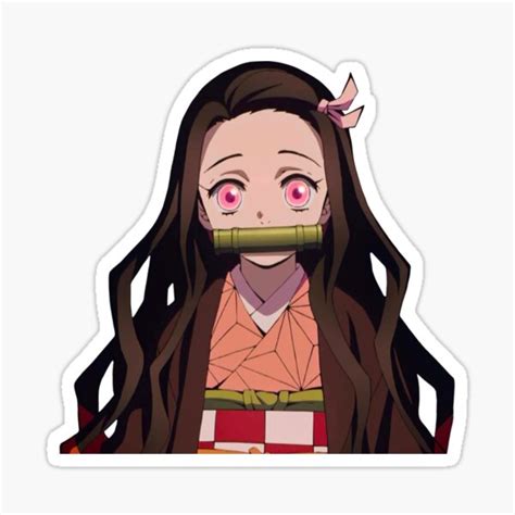 Nezuko Anime Weeb Demon Slayer Kawaii Cute Pink Japanese Stickers