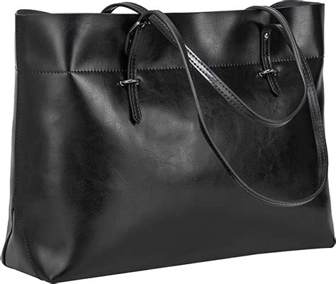S Zone Women Vintage Genuine Leather Tote Shoulder Bag