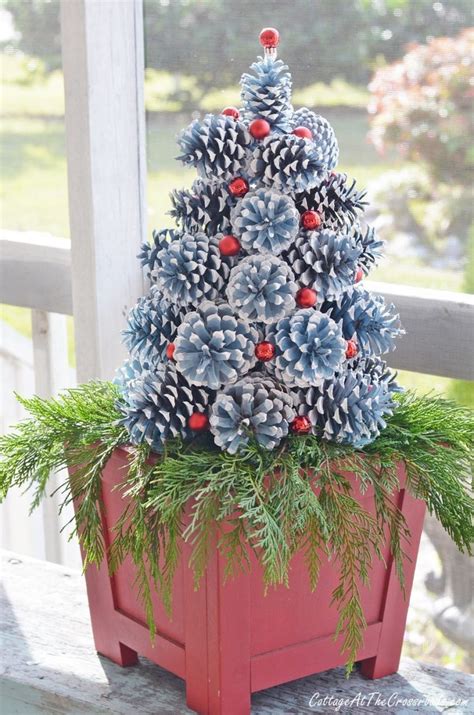 How To Make Pine Cone Christmas Trees Cottage At The Crossroads