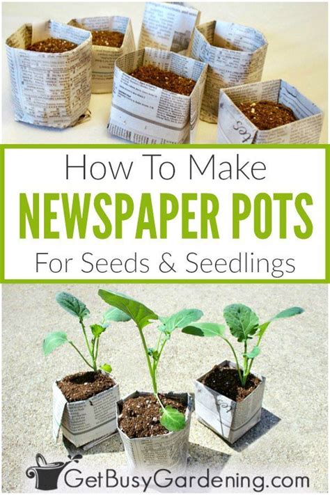 How To Make Newspaper Seed Starting Pots Easy DIY Starting Pots