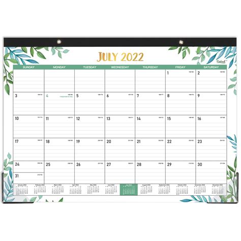 Buy 2022 2023 Desk Calendar 18 Months Desk Calendar 2022 2023 12 X
