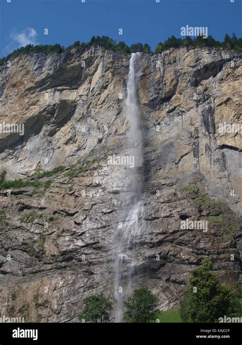 Lauterbrunnen Valley Of 72 Waterfalls Stock Photo Alamy