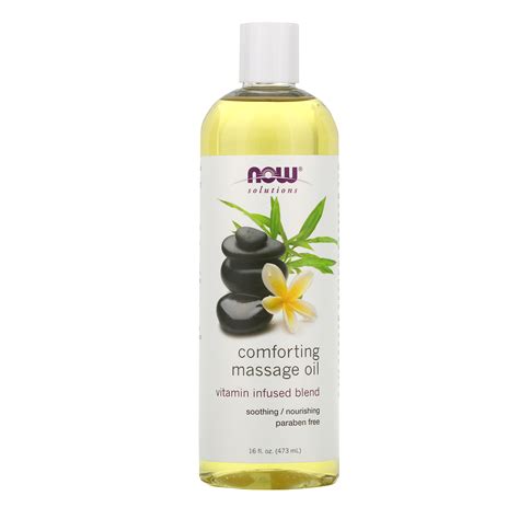 Now Foods Solutions Comforting Massage Oil 16 Fl Oz 473 Ml Paraben Free