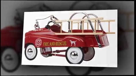 Radio Flyer Fire Truck Instep Fire Truck Pedal Car Youtube