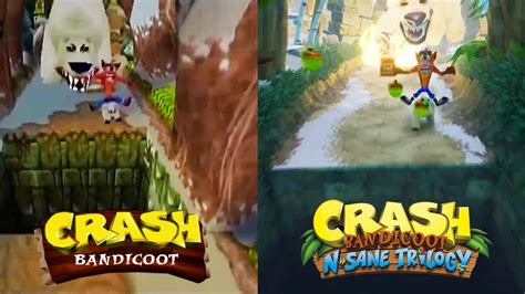 Crash Bandicoot N Sane Trilogy Ps1 Vs Ps4 Gameplay Comparison