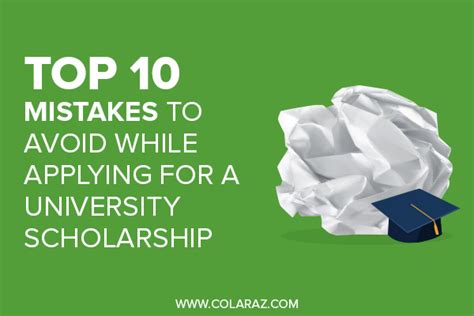 Common Mistakes to Avoid when Applying for Scholarships