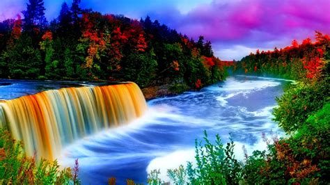1366x768 Pictures Of Waterfall Coolwallpapersme