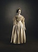 Queen Victoria's wedding dress. Date: 1840 Medium: Cream silk satin ...