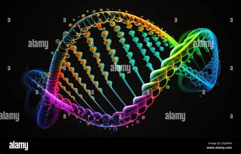 Abstract Background Concept Of Dna String Dna Strain Dna Spiral In