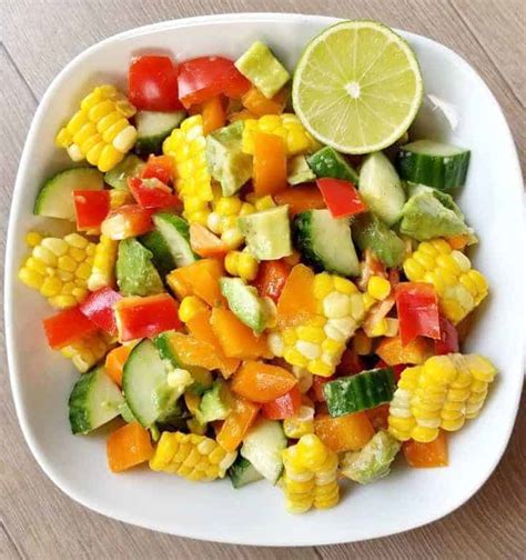 This spicy corn soup is a comfort food recipe that is simple to make, but that's not all. Vegan Corn on the Cob Salad Canadian Cooking Adventures