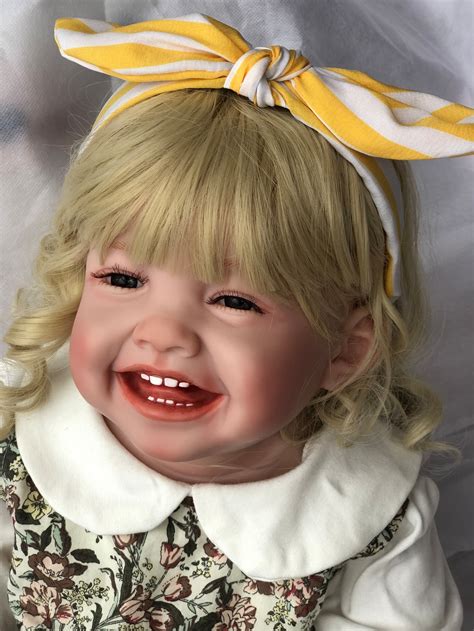 68cm Reborn Babies Toddler Girl Dolls Blonde Hair Etsy