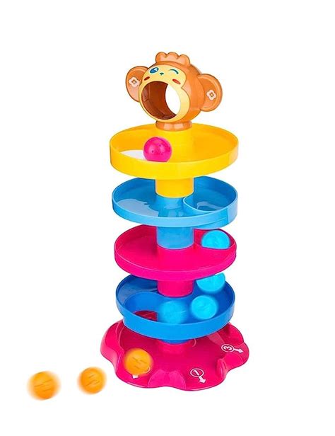 Buy Uzma 5 Layer Ball Drop And Roll Swirling Tower For Baby And Toddler